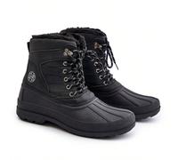 Stivali da neve da uomo LeeCooper LCJ-24-44-2872M Neri - Caldi, Isolati, Stringati, Calzature Invernali per Attività all'Aperto Neri EUR41,EUR42,EUR43,EUR44,EUR45,EUR46