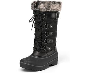 Stivali da Neve Donna Doposci Impermeabili Pelliccia Antiscivolo Nero 38 Bungee