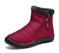 Stivali da Neve Impermeabili per Uomo E Donna Scarponcini Trekking E Camminata Stivali Stile Biker Antiscivolo Caldi E Resistenti Leggeri Effetto Barefoot con Fodera in Ecopelliccia