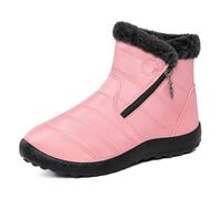 Stivali da Neve Impermeabili per Uomo E Donna Scarponcini Trekking E Camminata Stivali Stile Biker Antiscivolo Caldi E Resistenti Leggeri Effetto Barefoot con Fodera in Ecopelliccia