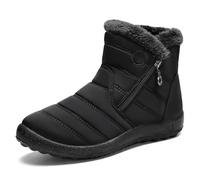 Stivali da Neve Impermeabili per Uomo E Donna Scarponcini Trekking E Camminata Stivali Stile Biker Antiscivolo Caldi E Resistenti Leggeri Effetto Barefoot con Fodera in Ecopelliccia