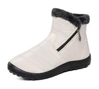 Stivali da Neve Impermeabili per Uomo E Donna Scarponcini Trekking E Camminata Stivali Stile Biker Antiscivolo Caldi E Resistenti Leggeri Effetto Barefoot con Fodera in Ecopelliccia