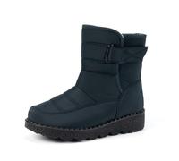 Stivali da Neve Invernali da Donna, Caldi e Foderati in Pile, Scarpe Casual da Esterno per Il Comfort nelle giornate Fredde (Blue, 36)