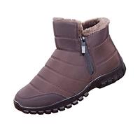 Stivali da neve invernali da uomo per escursionismo, termici, per esterni, foderati in pelliccia, impermeabili, stivali da trekking per il freddo, caldi, antiscivolo, leggeri, A, 40.5 EU