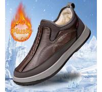 Stivali da neve leggeri, caldi e confortevoli per uomo. Fodera amichevole per la pelle per il calore. Pratico e alla moda. Disponibile nei colori nero, grigio e caffè. Facile da pulire. Design slip-on