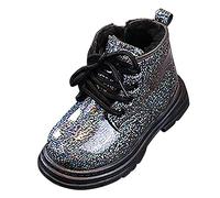 Stivali da Neve per Bambine Stivali da Neve Stivaletti Stringati per Bambina Design alla Moda Bottes de Printemps et d'Automne Scarpe Traspirante Morbido Casual Idéales pour l'Automne et l'Hiver