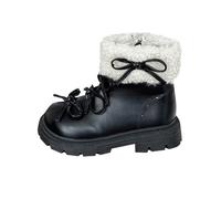Stivali da neve per bambini 28 Water Proof Flat Keep Warm Snow Boots Comfortable Shoes Scarpe invernali 29, Nero , 25.5 EU