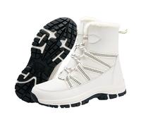 Stivali Da Neve Uomo Leggeri Foderati In Pelliccia Scarpe Da Ginnastica Alte Stivaletti Invernali Antiscivolo Caldi Stivaletto Con Stringate Suola Spessa Sneaker Ortopediche Per Il Freddo A Esterno