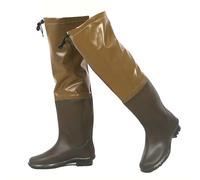 Stivali da pesca, Stivali da pesca in PVC con stivaletti for uomo e donna, for pesca, giardinaggio, multicolore, diverse taglie del Regno Unito(Brown,6.5 UK)