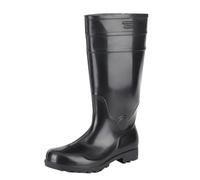 Stivali da pioggia classici da uomo alti impermeabili stivali di gomma da giardino retrò neri lunghi scarpe per cani passeggiate pesca festival, Nero , 39 1/3 EU