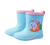 Stivali da Pioggia Classici per Bambini Galosce Antipioggia con Suola Antiscivolo di Gomma Stile Carino Scarpe Colorati Impermeabili Bambino E Bambina in Comodi Outdoor