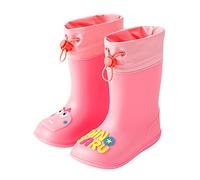 Stivali da Pioggia Classici per Bambini Scarpe in Gomma Acqua Impermeabile Bambina e Bambino con Suola Antiscivolo Stivaletti Impermeabili Antipioggia Adolescenti Ragazze 4-12 Anni