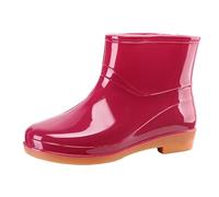 Stivali da pioggia da donna,Classiche Stivali Antinfortunistica,Antiscivolo Chelsea Wellington Elastico Outdoor Ankle Boot,Comodi Stivaletti di Gomma per giardino ed escursionismo
