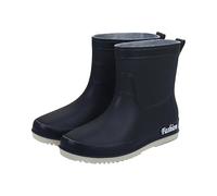 Stivali da pioggia da donna colorati, scarpe da acqua da donna, colore bianco, 37 corti, con suola morbida, in gomma, larga, suola antiscivolo, per il tempo libero, comodi, leggeri, Nero , 40 EU