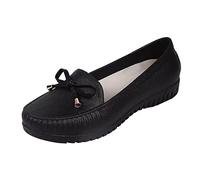 Stivali da pioggia da donna con cinturino a fiocco, impermeabili, larghi, bassi e impermeabili, suola antiscivolo e robusta, scarpe alla moda, con elastico laterale, per passeggiate quotidiane in