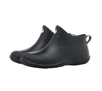 Stivali da pioggia da donna, corti, per il tempo libero, stivaletti corti, alla moda, da uomo, per il tempo libero, o da donna 41, Nero , 45 EU