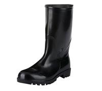 Stivali da pioggia da donna in gomma a piedi nudi, impermeabili, con polpaccio semi-alto, pieghevoli, con gambo regolabile, suola antiscivolo, scarpe leggere impermeabili, V, 36 EU