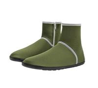 Stivali da pioggia da donna, leggeri, alla moda, impermeabili, con cerniera, comodi e traspiranti, con suola morbida in neoprene, per attività all'aria aperta, verde, 40 EU