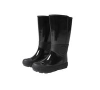 Stivali da pioggia da donna Mid-High Tube Outdoor Tinta unita antiscivolo impermeabile scarpe alla moda, Nero , 39.5 EU