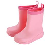 Stivali da pioggia da ragazza antiscivolo comodi stivali per bambini per giocare all'aperto e la vita di tutti i giorni, Colore: rosa., 32 EU