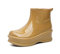 Stivali da Pioggia Donna Impermeabili Chelsea Boots Corti Per Esterno Con Comfort Ultimi Di Gomma Tacco Basso Antiscivolo Ideali Fango e Tutte le Stagioni