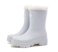 Stivali da Pioggia Donna Moda Antivento Alla Caviglia Stivaletti In Gomma Impermeabili Leggeri e Resistenti per Esterni Giardinaggio Chelsea Ideali Fango Tutte le Stagioni