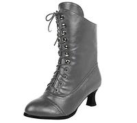 Stivali da Pioggia Donna Stivali Donna con Tacco Coperto Stivaletti Bassi Donna Stivaletti Texani Donna Pelle Donna Stivaletto Stivaletti Estivi Donna Morbidi Bassi Stivali Neri