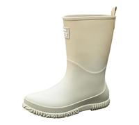 Stivali da Pioggia Donna Tronchetti Altezza Stivaletti Alla Caviglia, Impermeabili Slip On Antivento Chelsea per Esterni, Giardino e Cortile