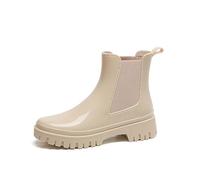 Stivali da Pioggia Donna Tronchetti Altezza Stivaletti Alla Caviglia, Impermeabili Slip On Leggeri e Resistenti Wellies Ankle Boots Lavoro All'Aperto