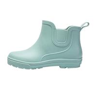 Stivali da Pioggia Donna Tronchetti Altezza Stivaletti Slip On Giardino In Gomma Lavoro Antivento Chelsea Impermeabili per Esterni, e Cortile