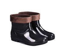 Stivali da Pioggia Impermeabili Uomo, Alti, Medi e Bassi, Foderati in Pile Invernale, Antiscivolo, con Isolante Rimovibile(15.5cm (Type 2),43)