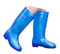 Stivali da Pioggia Leggeri a metà Polpaccio, Scarpe da Trekking, Campeggio e guado. (Blue, 41)