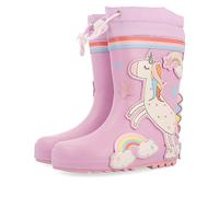 Stivali da pioggia malva con stampa di unicorno da bambina e bambino kinloss