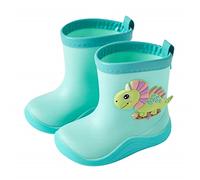 Stivali da pioggia per bambini con dinosauro, impermeabili, leggeri, resistenti, per pioggia e neve, stivali antiscivolo per bambini, scarpe da giardino carine, facili da tirare su fango, pozzanghere