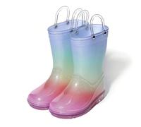 Stivali da pioggia per bambini Sakura in rosa a sfumature per ragazze, dolce stile principessa, resistente all EUR22,EUR23,EUR24,EUR25,EUR26,EUR27,EUR28,EUR29,EUR30,EUR31,EUR32Policloruri di vinile