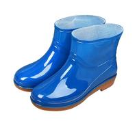Stivali da Pioggia per Esterni Adatti per Abbigliamento Casual Perfetti per Primavera Estate E Autunno Ideali per Pantaloncini Corti Design Facile da Indossare con Suola Piatta per Il (Blue 36)
