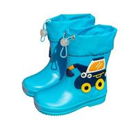 Stivali da ragazzo per giornate piovose all'aperto, comodi stivaletti corti per bambini da 1 a 8 anni, scarpe da trekking leggere con suola resistente per tutte le (U-Light Blue, 28 Little Kids)