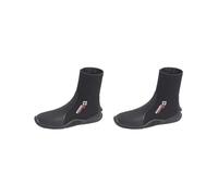 Stivali da sub unisex, termici, antiscivolo, per windsurf, spiaggia subacquea, 37-38, nero, 2 set di nero 45 46, 45/46 EU