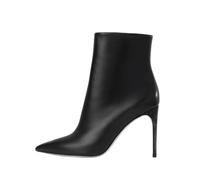 Stivali dessi da Donna con Tacco a Punta Super Alto e Zip Laterale, Stivali Autunnali Invernali per Matrimonio, Festa, Serata Fuori,Nero,39 EU