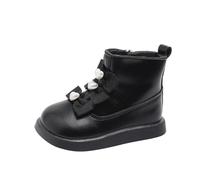 Stivali di gomma 30 invernali Water Proof Flat Keep Warm Snow Boots Comfortable Shoes Scarpe invernali 36 (nero, 28 Toddler)