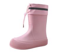 Stivali di gomma corti da donna alla moda stivali da pioggia regolabili con coulisse stivali da pioggia pianura stivali di gomma impermeabili tinta unita stivali da giardino antiscivolo stivali da