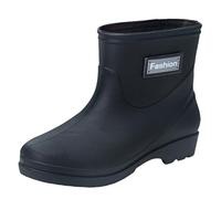 Stivali di gomma corti da donna, stivali da donna in gomma antiscivolo scarpe da giardino larghe scarpe da passeggio festival scarpe corte Chelsea stivaletti leggeri impermeabili stivali da pioggia