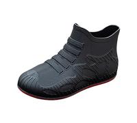 Stivali di gomma da donna a mezza altezza, comodi e traspiranti, corti, a mezza altezza, antiscivolo, impermeabili, per attività all'aperto, giornate di pioggia, antiscivolo, scarpe da giardino