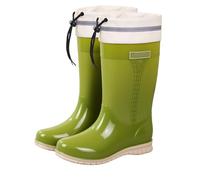 Stivali di gomma da donna, a mezza altezza, impermeabili, comodi, traspiranti, antiscivolo, vintage, per il tempo libero, da trekking, senza lacci