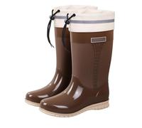 Stivali di gomma da donna, a mezza altezza, impermeabili, comodi, traspiranti, antiscivolo, vintage, per il tempo libero, da trekking, senza lacci