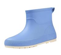 Stivali di gomma da donna, a mezza altezza, leggeri, antiscivolo, da donna, con piedi larghi, elastici, da giardino, antiscivolo, da equitazione, da giardino, impermeabili, scarpe corte in gomma, Blu