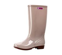 Stivali di gomma da donna, antiscivolo, da pioggia, impermeabili, per il tempo libero, per le attività all'aria aperta, in gomma, per autunno e inverno, per le mezze stagioni, in gomma, cachi, 40 EU