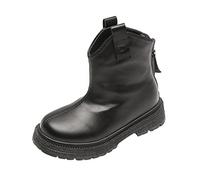 Stivali di gomma da donna Chelsea, impermeabili, antivento, piatti, da equitazione, con fondo piatto, corti, da canista, stile vichingo, stile retrò, antiscivolo, Nero , 36 EU