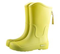 Stivali di gomma da donna impermeabili stivali da pioggia in gomma colorati Chelsea nero da donna scarpe da pioggia nero a piedi nudi stivali da pioggia semi-alti impermeabili, verde, 35 EU