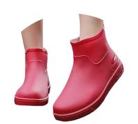 Stivali di gomma da donna scarpe da pioggia per il tempo libero, comfort tutto l'anno con design infradito, stile classico, ideali per abiti quotidiani, perfetti jeans più scarpe da donna, Colore